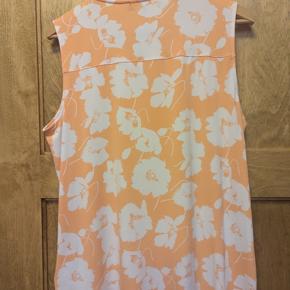 Jones New York Orange and White Blouse - Picture 2 of 3